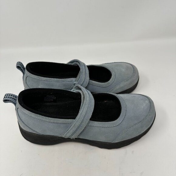 L.L. Bean Shoes Ll Bean Womens 27864 Light Blue Suede Comfort Mary